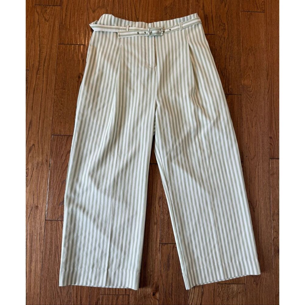 Anthropologie English Factory green striped trouser and tank set size XL - Picture 10 of 13